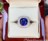 AAA Tansanit Ring mit Diamanten