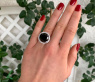 Spectacular Black Diamond Solitaire Ring (14,58 ct.)