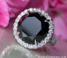Spectacular Black Diamond Solitaire Ring (14,58 ct.)