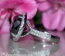 Spectacular Black Diamond Solitaire Ring (14,58 ct.)