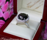 Spectacular Black Diamond Solitaire Ring (14,58 ct.)