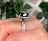 Spectacular Black Diamond Solitaire Ring (14,58 ct.)