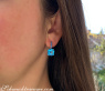 Select Blue Topaz Earrings with Sapphires