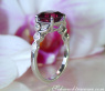Exquisite Rhodolite Ring with Diamonds