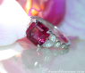 Exquisite Rhodolite Ring with Diamonds