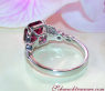 Exquisite Rhodolite Ring with Diamonds