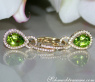 Convertible Peridot earrings with diamonds