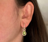 Convertible Peridot earrings with diamonds