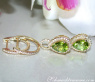 Convertible Peridot earrings with diamonds