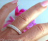 Exquisite Black & White Diamond Eternity Ring