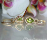 Convertible Peridot earrings with diamonds