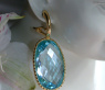 Impressive Blue Topaz Earrings in Yellow Gold 14k | SCHMUCKTRAEUME.COM