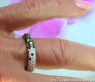 Exquisite Black & White Diamond Eternity Ring