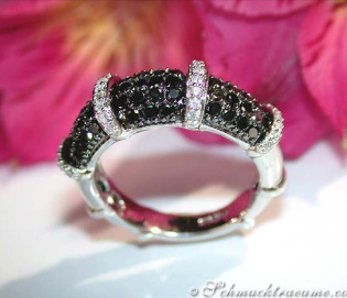 Timeless Black & White Diamond Ring