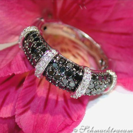 Timeless Black & White Diamond Ring