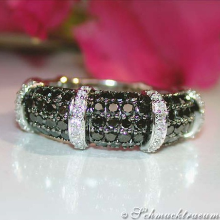 Timeless Black & White Diamond Ring