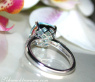Charmanter Blautopas Ring mit Diamanten
