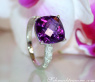 Charmanter Amethyst Ring mit Diamanten