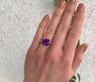 Charmanter Amethyst Ring mit Diamanten