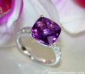Charmanter Amethyst Ring mit Diamanten