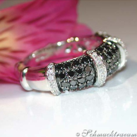 Timeless Black & White Diamond Ring