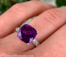 Charmanter Amethyst Ring mit Diamanten