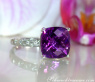 Charmanter Amethyst Ring mit Diamanten