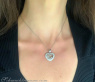 Tremendous Diamond Heart Pendant Behind Glass