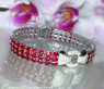 Einzigartiges Rubin Armband mit Brillanten