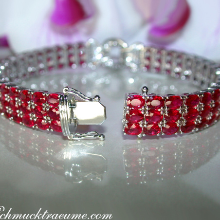 Einzigartiges Rubin Armband mit Brillanten