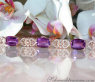 Prächtiges Amethyst Armband mit Diamanten im Art Déco Stil
