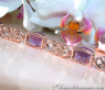 Prächtiges Amethyst Armband mit Diamanten im Art Déco Stil