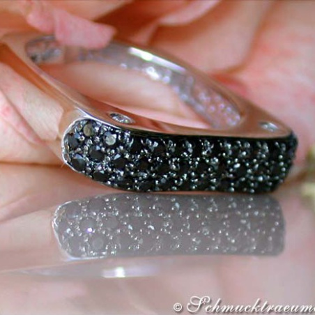 Schwarze Diamanten Ring