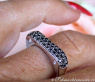 Schwarze Diamanten Ring