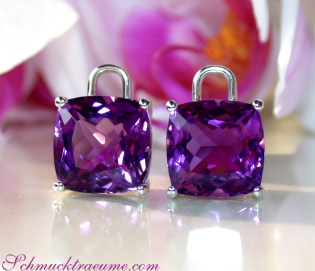 Amethyst Kissen Einhänger für Wende Ohrringe