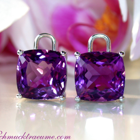 Amethyst Kissen Einhänger für Wende Ohrringe
