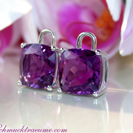 Amethyst Kissen Einhänger für Wende Ohrringe
