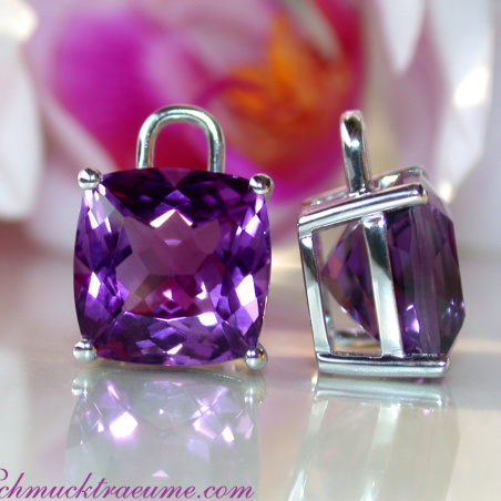 Amethyst Kissen Einhänger für Wende Ohrringe