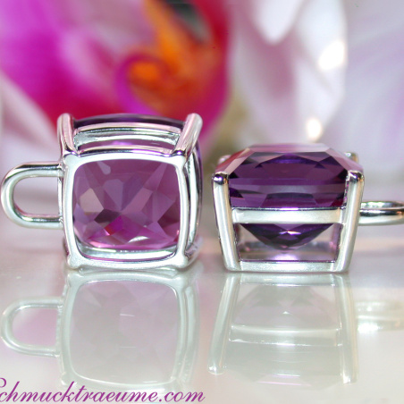 Amethyst Kissen Einhänger für Wende Ohrringe