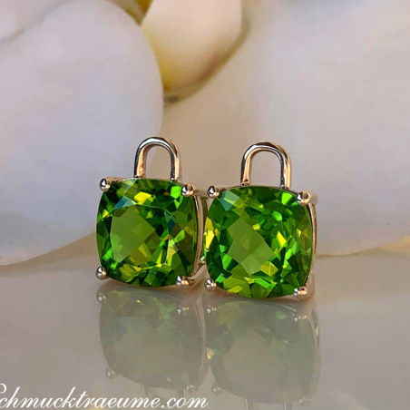 Peridot Kissen Einhänger für Wende Ohrringe