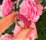 Precious Ruby Pave Ring