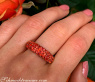 Noble Orange Sapphire Pavéring