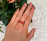 Noble Orange Sapphire Pavéring