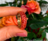 Noble Orange Sapphire Pavéring