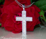 Ausgesuchter Kreuz Anhänger mit Baguette Diamanten