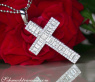 Ausgesuchter Kreuz Anhänger mit Baguette Diamanten