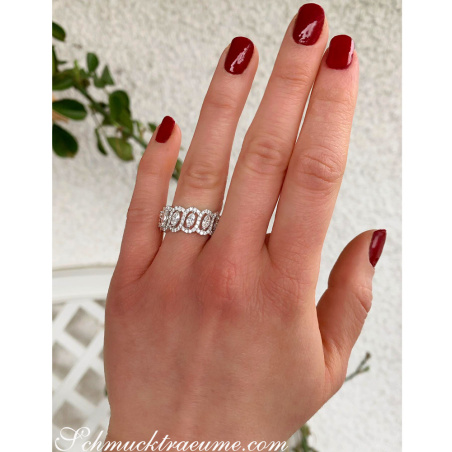 Feminine Marquise Diamond Band