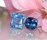 Wonderful Blue Topaz "Toi et Moi" Ring
