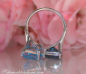 Wonderful Blue Topaz "Toi et Moi" Ring