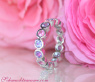 Gorgeous Pastel Sapphire Eternity Ring